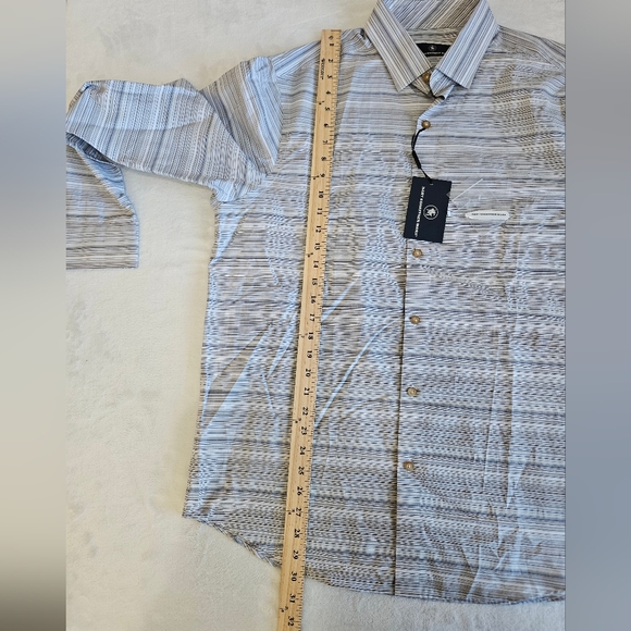 HSM HART SCHAFFNER MARX MEN'S SZ LARGE LONG SLEEVE SHIRT NEW - Picture 5 of 10